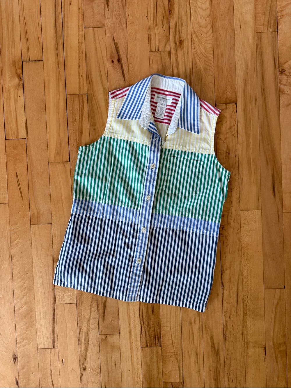 Jones New York vintage multi-color striped top